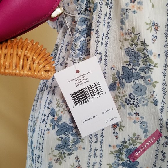 KATE SPADE SNAIL ENCHANTED PINK CROSSBODY BAG - Picture 5 of 13